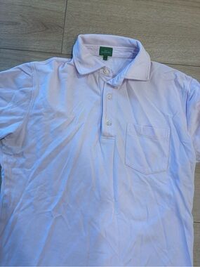 Sid Mashburn Men’s Light Pink Short Sleeve Cotton Pique Polo Size S *FLAW